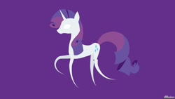 Size: 1191x670 | Tagged: safe, artist:oliminor, rarity, pony, unicorn, female, horn, mare, pointy ponies, solo, wallpaper