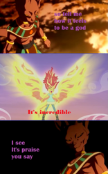 Size: 641x1024 | Tagged: safe, sunset shimmer, equestria girls, my past is not today, rainbow rocks, beerus, dragon ball z, fiery wings, sunset phoenix