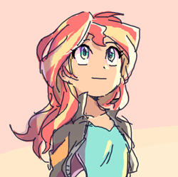 Size: 498x496 | Tagged: dead source, safe, artist:baekgup, sunset shimmer, equestria girls, my past is not today, rainbow rocks, solo