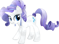 Size: 1593x1200 | Tagged: safe, artist:cubonator, rarity, crystal pony, pony, unicorn, alternate hairstyle, crystal rarity, crystallized, female, mare, simple background, solo, transparent background, vector