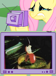 Size: 563x771 | Tagged: safe, fluttershy, pegasus, pony, dip, exploitable meme, fluttercry, meme, roger rabbit, shoes, tv meme, who framed roger rabbit