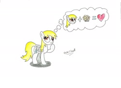 Size: 2338x1700 | Tagged: safe, artist:ulyssesgrant, derpy hooves, pegasus, pony, female, mare, muffin, that pony sure does love muffins