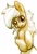 Size: 485x711 | Tagged: safe, artist:sharpy, applejack, earth pony, pony, bipedal, chest fluff, cute, ear fluff, ears, female, freckles, looking at you, mare, simple background, smiling, solo, white background