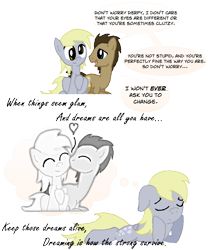 Size: 1324x1592 | Tagged: safe, artist:boulderthedragon, derpy hooves, doctor whooves, pegasus, pony, doctorderpy, female, male, mare, shipping, straight