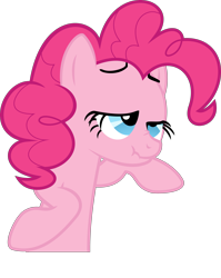 Size: 3454x4347 | Tagged: safe, artist:glitchking123, pinkie pie, earth pony, pony, derp, drunk, drunkie pie, faic, scrunchy face, simple background, solo, transparent background, vector