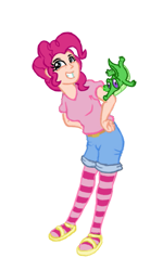 Size: 471x785 | Tagged: safe, artist:betoheavy, pinkie pie, human, clothes, female, humanized, pink hair