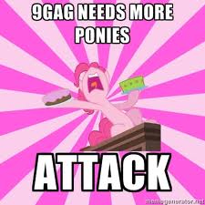 Size: 225x225 | Tagged: safe, pinkie pie, earth pony, pony, 9gag, background pony strikes again, exploitable meme, lowres, meme, memegenerator, needs more jpeg, no