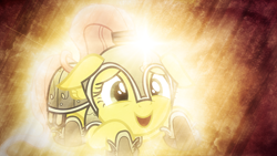 Size: 1024x576 | Tagged: safe, artist:tzolkine, fluttershy, pegasus, pony, female, jousting, mare, wallpaper