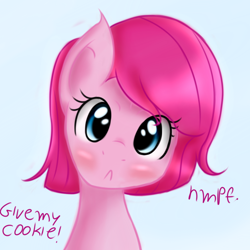 Size: 900x900 | Tagged: safe, artist:freefraq, pinkie pie, earth pony, pony, alternate hairstyle, cute, hnnng, young