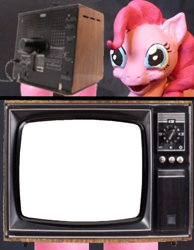 Size: 699x900 | Tagged: safe, pinkie pie, earth pony, pony, creepy, exploitable meme, realistic, template, tv meme