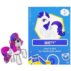 Size: 400x400 | Tagged: safe, rarity, pony, unicorn, collector card, hasbro, official, see-through, toy