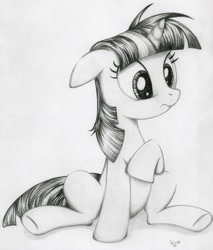 Size: 2412x2833 | Tagged: safe, artist:ayzuki, derpibooru import, twilight sparkle, female, grayscale, monochrome, solo, traditional art