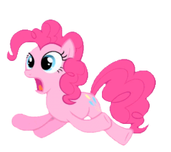 Size: 510x453 | Tagged: safe, artist:pinkiepizzles, pinkie pie, earth pony, pony, feeling pinkie keen, animated, bendy pencil effect, pinkie sense, simple background, solo, transparent background