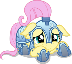 Size: 1600x1419 | Tagged: safe, artist:dharthez, fluttershy, pegasus, pony, armor, female, mare, pink mane, yellow coat