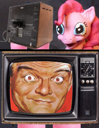 Size: 699x900 | Tagged: safe, pinkie pie, earth pony, pony, creepy, exploitable meme, meme, spike jones, tv meme