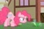 Size: 1429x941 | Tagged: safe, gummy, pinkie pie, alligator, earth pony, pony, female, mare, pink coat, pink mane, scrunchy face