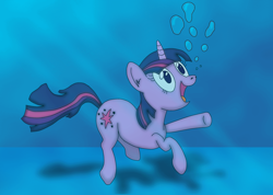 Size: 1532x1090 | Tagged: safe, artist:capt-nemo, derpibooru import, edit, twilight sparkle, unicorn twilight, unicorn, colors:crowley, solo, underwater