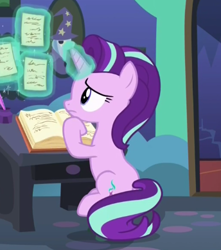 Size: 344x390 | Tagged: safe, screencap, starlight glimmer, pony, every little thing she does, solo, starlight's room