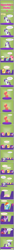 Size: 586x10494 | Tagged: safe, artist:zacatron94, derpibooru import, applejack, big macintosh, fluttershy, pinkie pie, rainbow dash, rarity, twilight sparkle, twilight sparkle (alicorn), alicorn, earth pony, pegasus, pony, unicorn, equestria's stories, female, magic, mane six, mare, microphone, pointy ponies, reading, sleeping