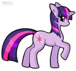 Size: 800x750 | Tagged: safe, artist:razplus, derpibooru import, twilight sparkle, pony, unicorn, female, horn, mare, purple coat, purple mane, solo