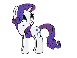 Size: 645x489 | Tagged: safe, artist:sylis1232, rarity, pony, unicorn, female, mare, simple background, solo