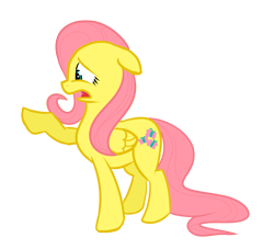 Size: 1220x1108 | Tagged: safe, artist:kirawolfie, fluttershy, pegasus, pony, simple background, solo, transparent background, vector