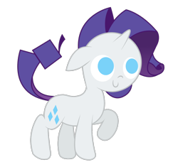 Size: 1038x976 | Tagged: safe, artist:sauec, rarity, pony, unicorn, cute, floppy ears, marshmallow, raised hoof, simple background, smiling, solo, transparent background, vector