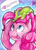 Size: 500x696 | Tagged: dead source, safe, artist:greyradian, gummy, pinkie pie, earth pony, pony, cute, diapinkes, heart, solo, speech bubble, tongue out