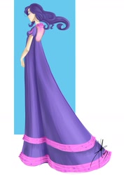 Size: 1240x1753 | Tagged: safe, artist:ladyamaltea, artist:purpuraimperial, rarity, clothes, female, humanized