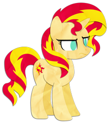 Size: 875x1000 | Tagged: safe, artist:narflarg, sunset shimmer, pony, unicorn, simple background, solo, transparent background