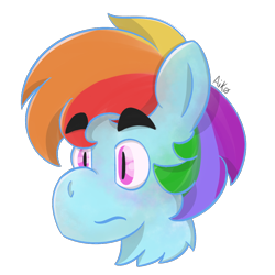 Size: 1000x1000 | Tagged: safe, artist:aikoisdead, derpibooru import, rainbow dash, pegasus, pony, simple background, solo, transparent background