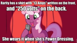 Size: 960x540 | Tagged: safe, cheerilee, earth pony, pony, cheerilee pun, curtain, exploitable meme, female, green eyes, image macro, mare, meme, microphone, open mouth, pun, smiling, solo, spotlight, text, two toned mane, two toned tail