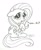 Size: 2715x3296 | Tagged: safe, artist:aleximusprime, fluttershy, pegasus, pony, color me, monochrome, sketch