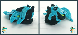 Size: 1024x461 | Tagged: safe, artist:gingerale2016, queen chrysalis, changeling, changeling queen, pony, irl, photo, plushie, solo