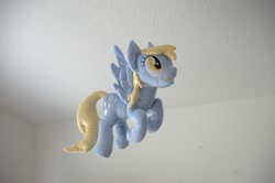 Size: 1000x663 | Tagged: safe, artist:makeshiftwings30, derpy hooves, pegasus, pony, female, flying, irl, mare, photo, plushie, solo