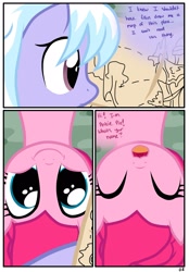 Size: 1741x2500 | Tagged: safe, artist:pyruvate, cloudchaser, pinkie pie, earth pony, pony, comic:the usual, comic