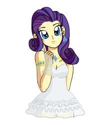 Size: 1430x1778 | Tagged: safe, artist:reina-del-caos, rarity, clothes, female, humanized, solo