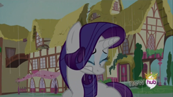 Size: 1280x718 | Tagged: safe, screencap, rarity, pony, unicorn, magical mystery cure, crying, sad