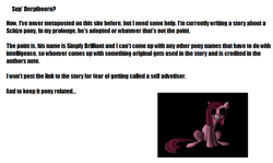 Size: 939x561 | Tagged: safe, pinkie pie, earth pony, pony, meta, pinkamena diane pie, text, text meta