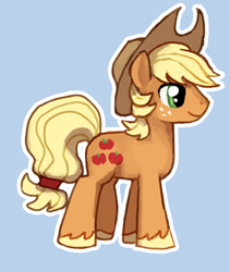 Size: 282x334 | Tagged: safe, artist:emlan, applejack, applejack (male), earth pony, pony, rule 63, solo