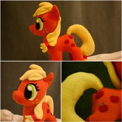 Size: 1600x1600 | Tagged: safe, artist:arualsti, applejack, irl, photo, plushie, solo