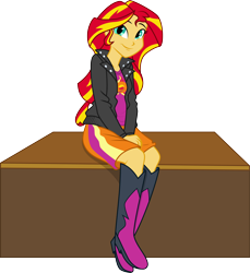 Size: 5370x5854 | Tagged: safe, artist:malimarthemage, artist:owlisun, sunset shimmer, equestria girls, absurd resolution, cute, simple background, solo, transparent background, vector