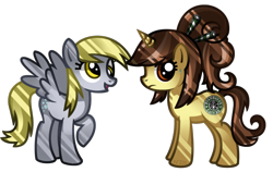 Size: 840x531 | Tagged: safe, artist:nekozneko, derpy hooves, oc, pegasus, pony, female, mare, starbucks, white coffee