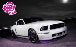 Size: 1280x800 | Tagged: safe, artist:shadowbolt240z, rarity, barely pony related, car, ford, mustang
