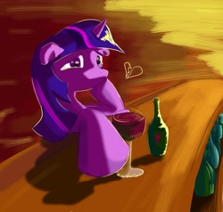 Size: 1600x1521 | Tagged: safe, artist:zeeclaw, derpibooru import, twilight sparkle, alcohol, alone, forever alone, hearts and hooves day, lonely, meme, sad