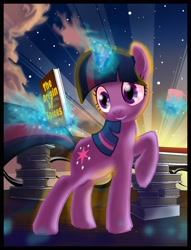 Size: 2600x3400 | Tagged: safe, artist:semajz, derpibooru import, twilight sparkle, book, magic