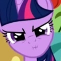 Size: 123x123 | Tagged: safe, derpibooru import, screencap, twilight sparkle, green isn't your color, faic