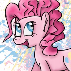 Size: 720x720 | Tagged: safe, artist:radhannah, pinkie pie, earth pony, pony, solo