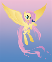 Size: 994x1193 | Tagged: safe, artist:shevor, fluttershy, pegasus, pony, female, mare, pink mane, yellow coat