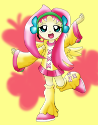 Size: 754x965 | Tagged: safe, artist:carol-aredesu, fluttershy, clothes, humanized, skirt, vocaloid